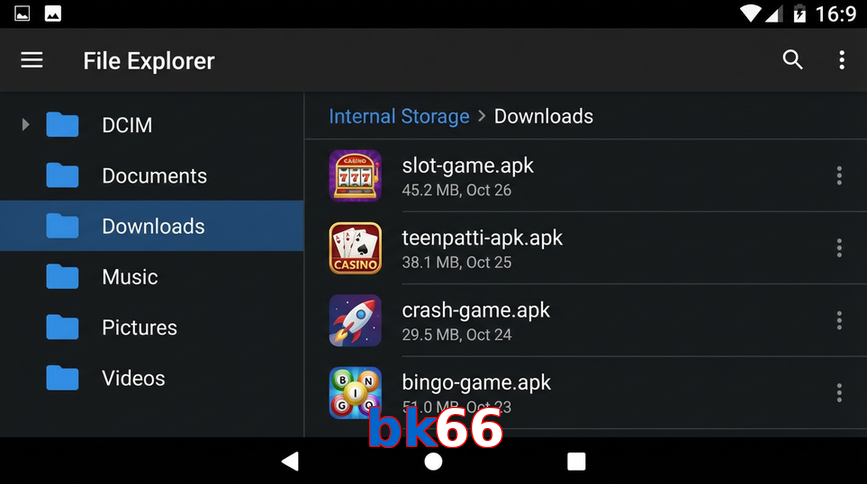 Main screen of Bk66 gameapk page for PK players